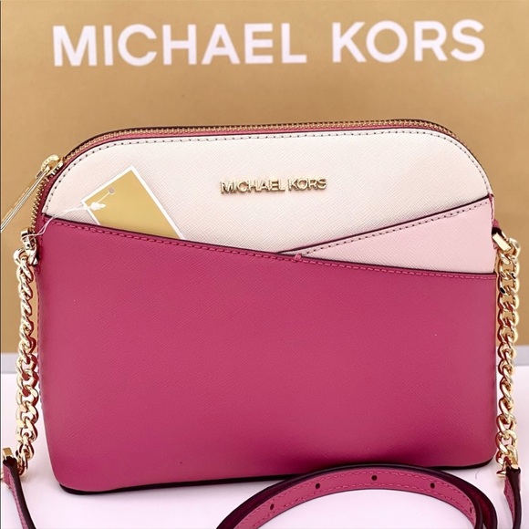 Michael Kors MD Dome Crossbody Rosewood Multi - Picture 3 of 11